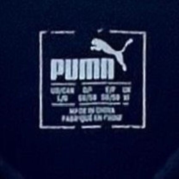 Puma Dry Cell Cloudspun Golf Polo Shirt Mens Large Blue Colorblock Short Sleeves - Picture 5 of 13